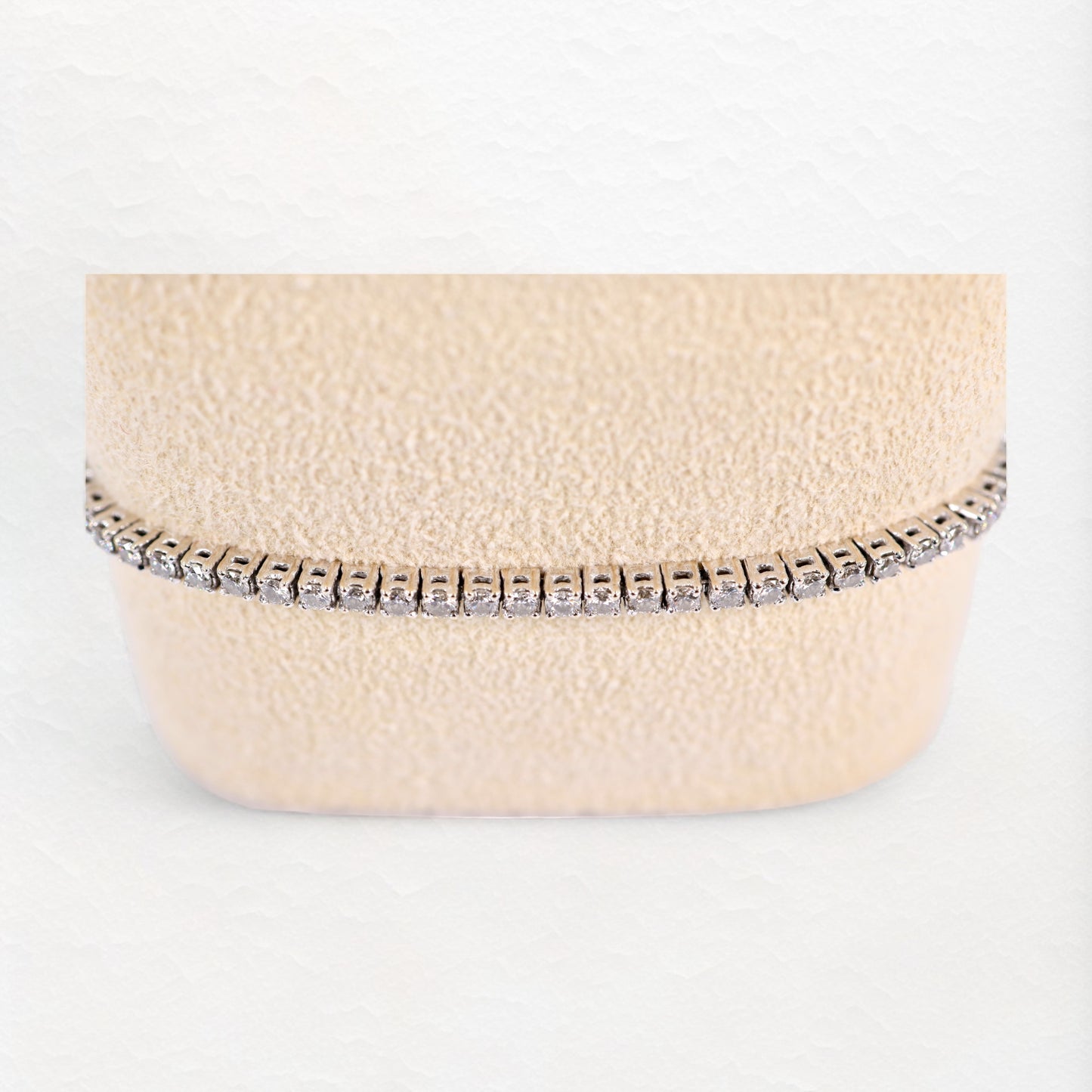 Gleam Tennis Bracelet in White Gold