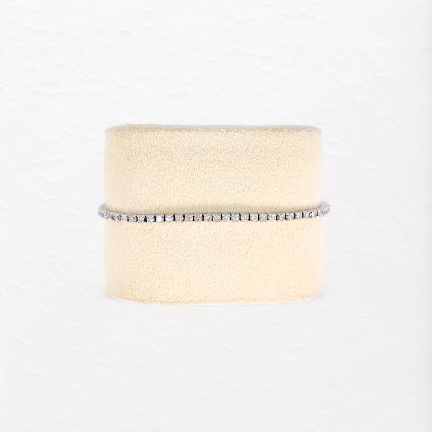 Gleam Tennis Bracelet in White Gold