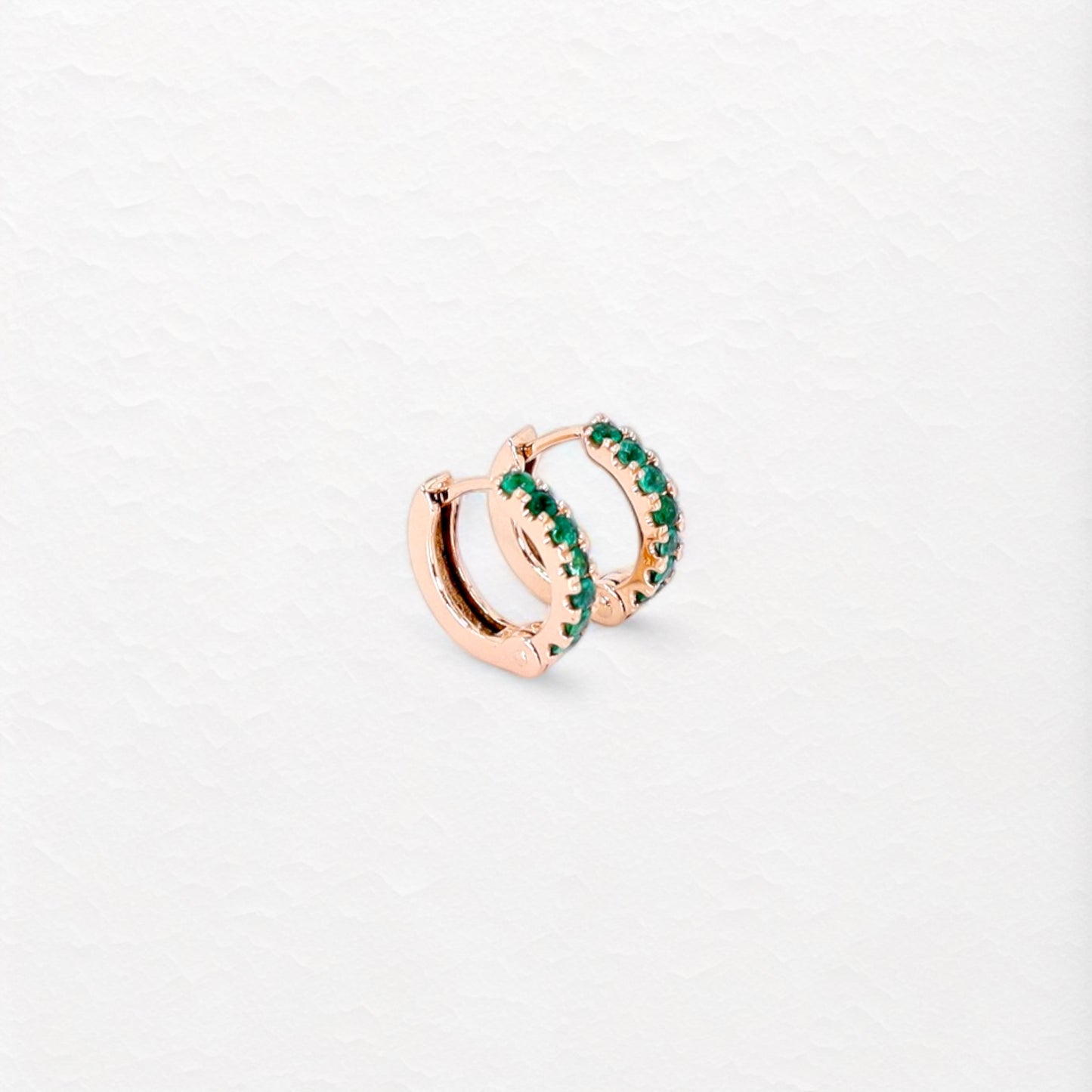 Opulence Huggies Medium in Rose Gold