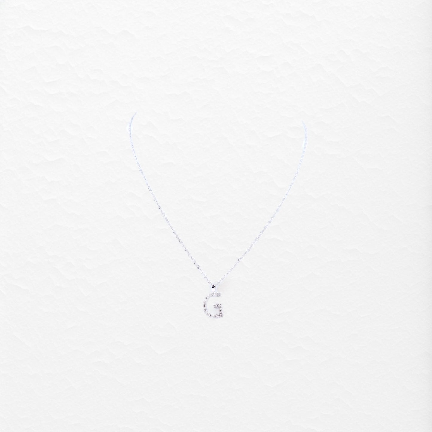 Say It! Necklace Small in White Gold