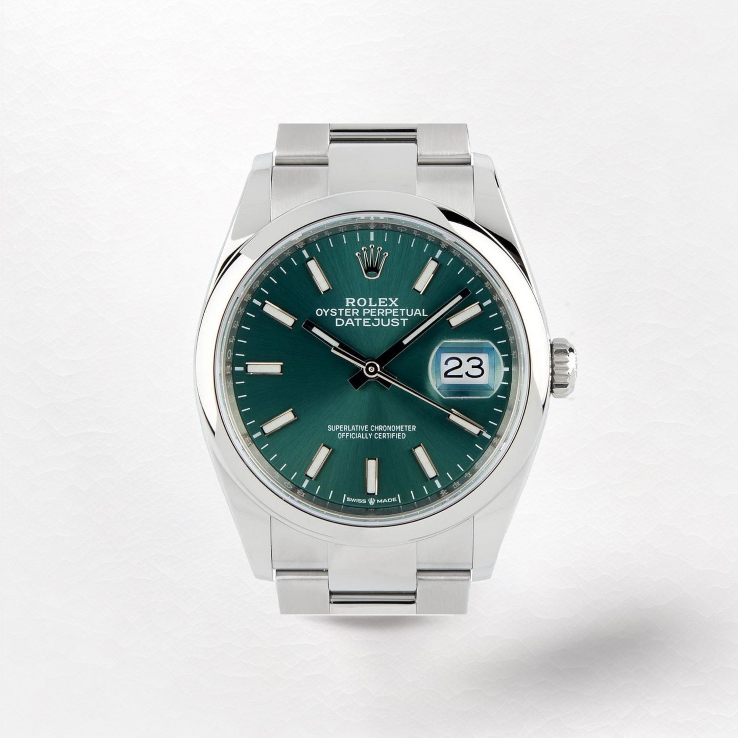 Rolex Date-Just 36 Mint Green Dial Domed Bezel 126200