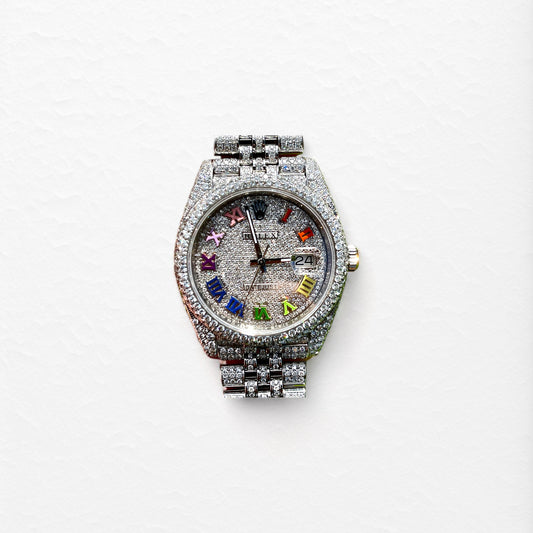 Rolex Date-Just 41 "Buss Down" Rainbow Dial