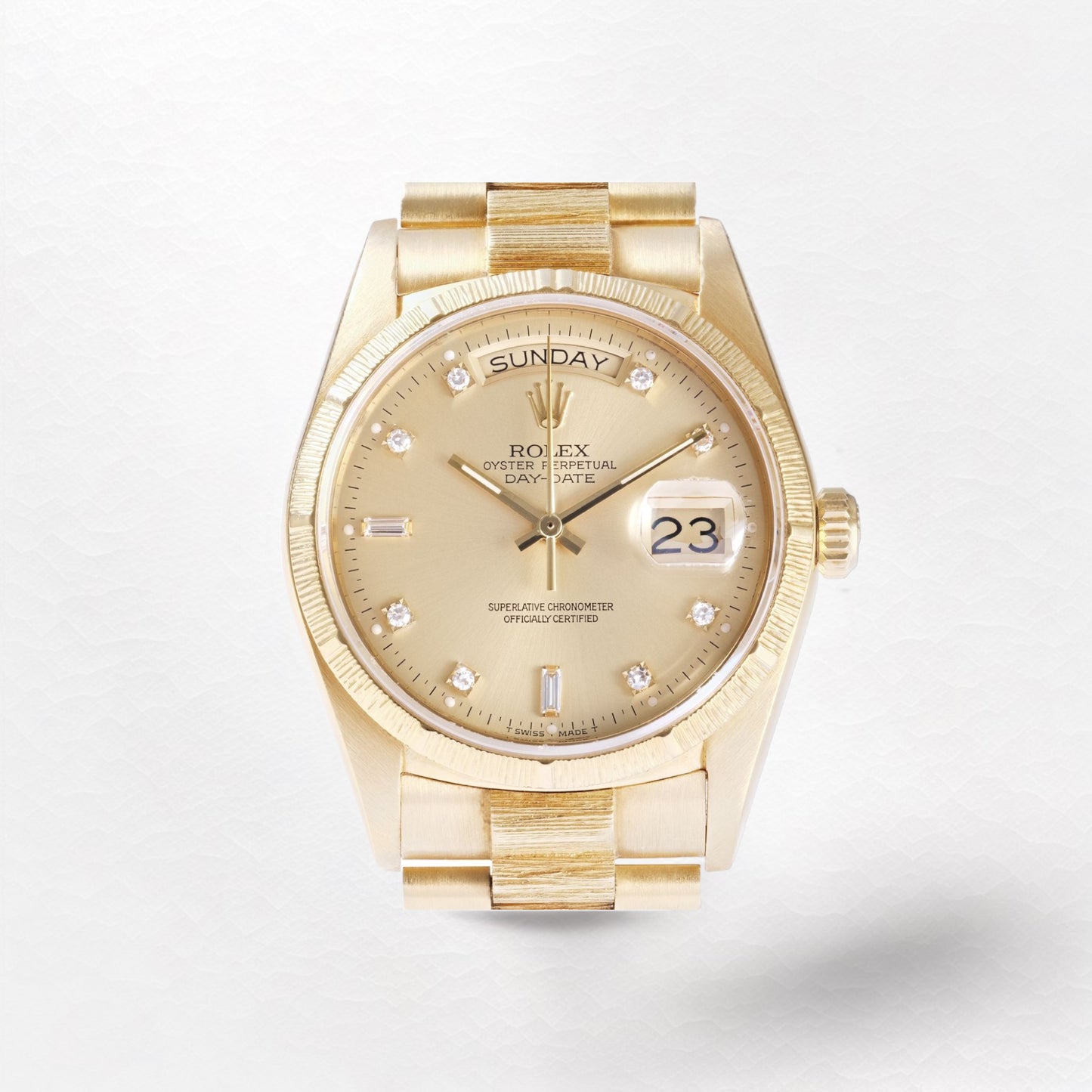 Rolex Day-Date Champagne Dial with Diamond Dots 18078